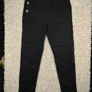 Torn By Robby Kobo Pants Black Denim Size 27 Gold Accents Tapered